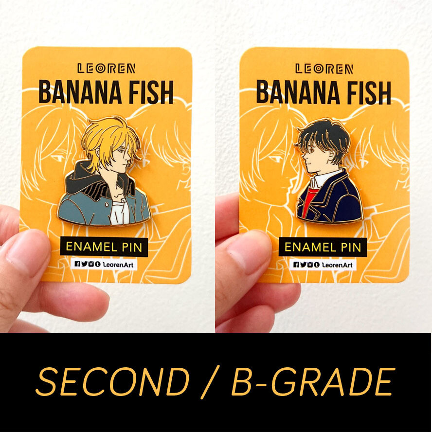 SECONDS / B-GRADE sale - Banana Fish - hard enamel pin