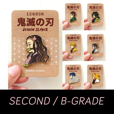 SECONDS / B-GRADE sale - Kimetsu no Yaiba / Demon Slayer - hard enamel pin
