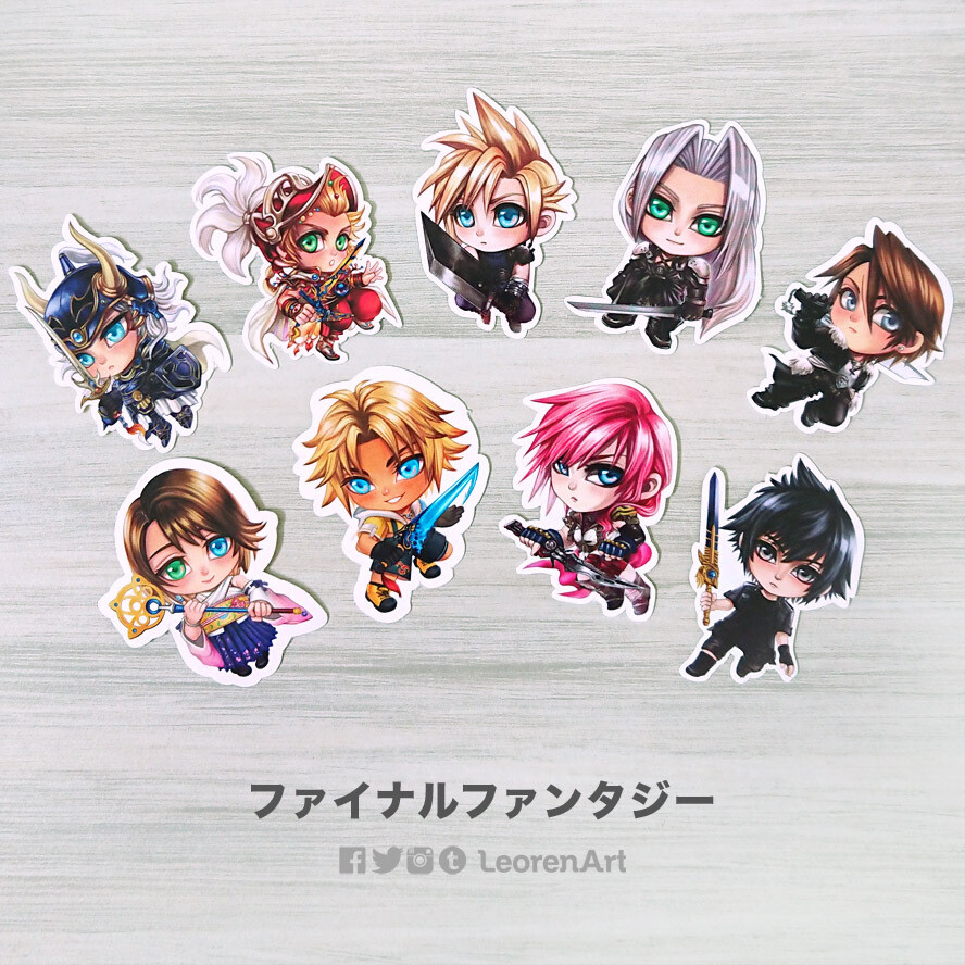 Final Fantasy - sticker set