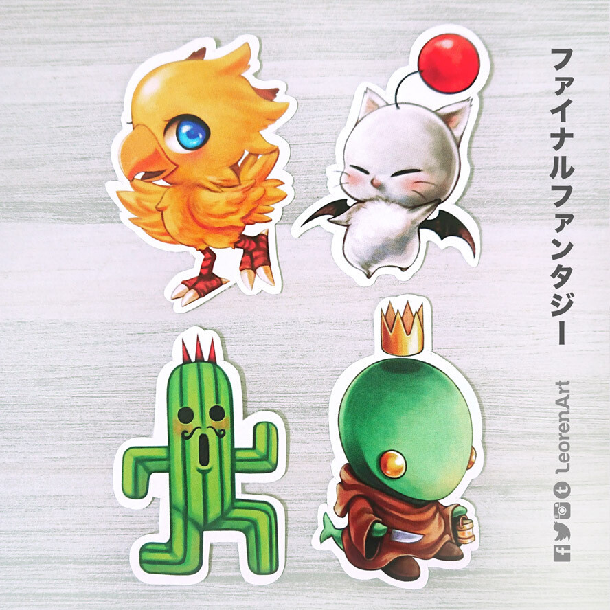Final Fantasy Cuties - sticker set