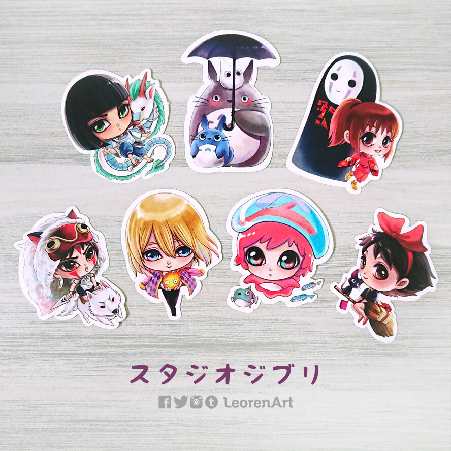 Studio Ghibli sticker set