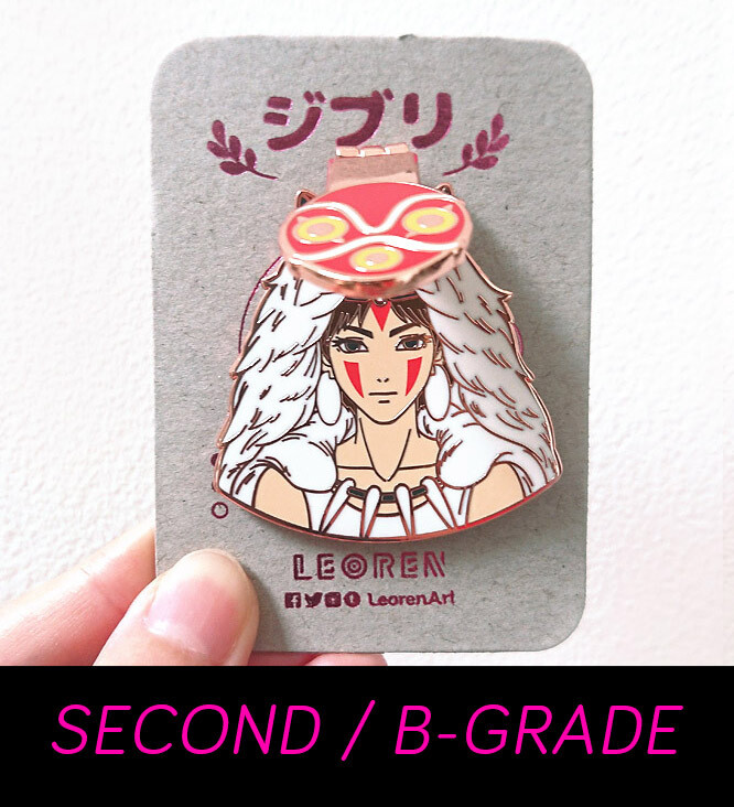 SECONDS / B-GRADE sale - Ghibli - Masked Mononoke - hard enamel pin