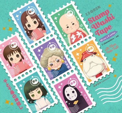 Ghibli - stamp washi tape