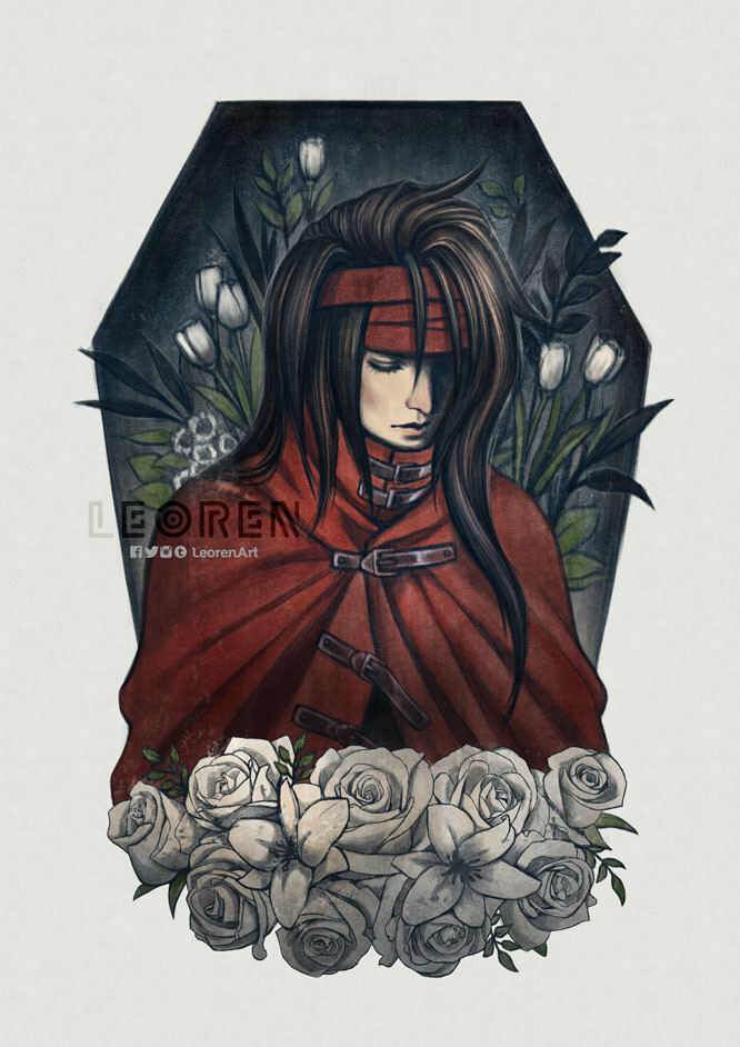 FF7 / FINAL FANTASY VII - Vincent Valentine - Art Print