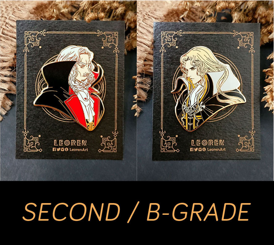 SECONDS / B-GRADE sale - CASTLEVANIA - Alucard x Dracula - hard enamel pin