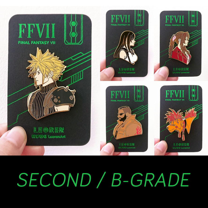 SECONDS / B-GRADE sale - FF7R - hard enamel pin