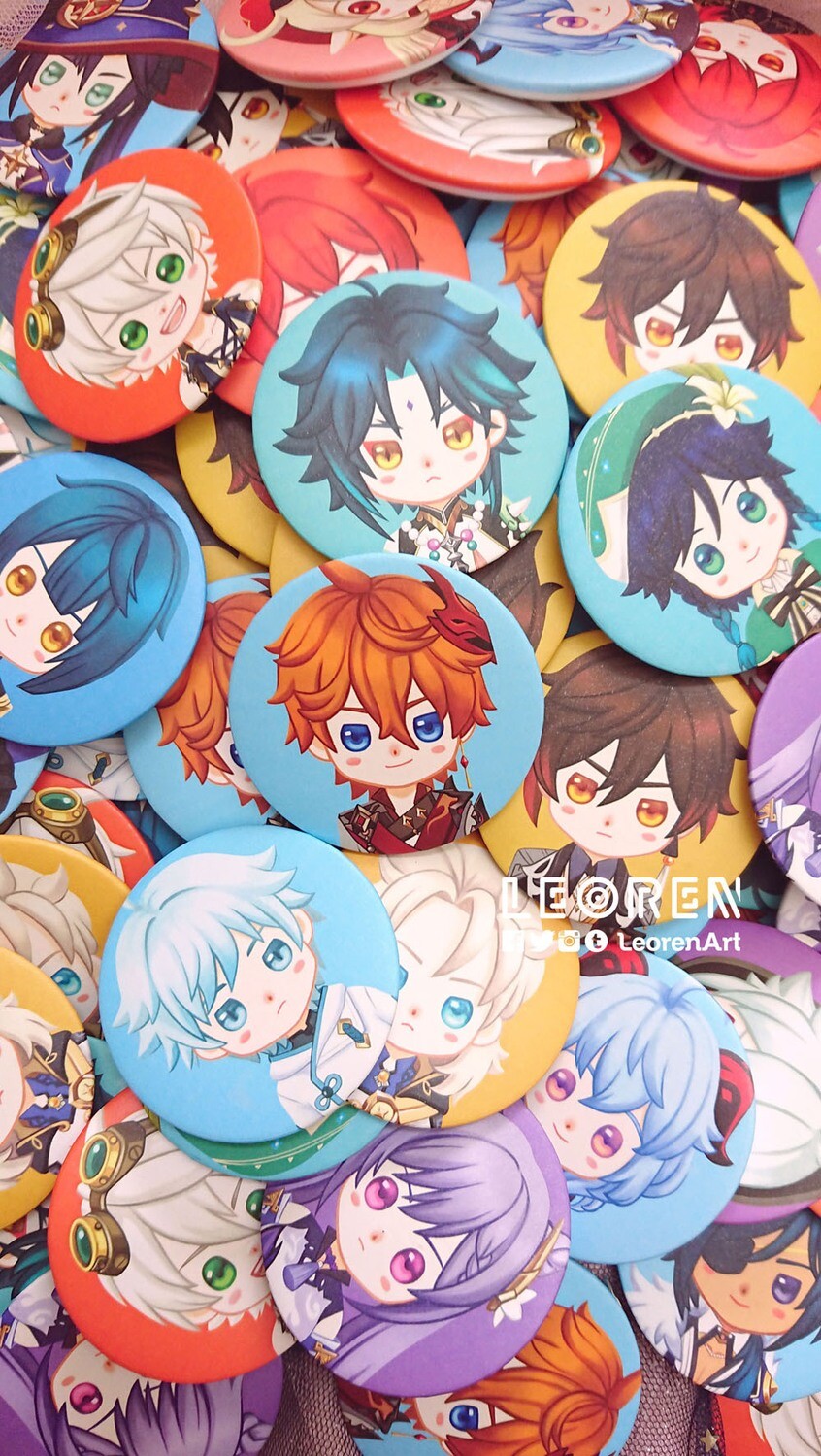 Genshin Impact - Button Badge / Round Pin
