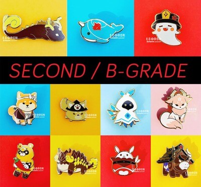 SECONDS / B-GRADE - Genshin Impact - Hard Enamel Pin - Genshin Cuties