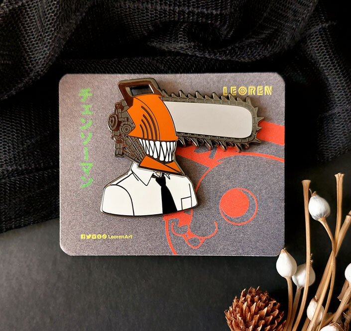 Chainsaw Man - Denji &amp; Pochita - Hard Enamel Pin