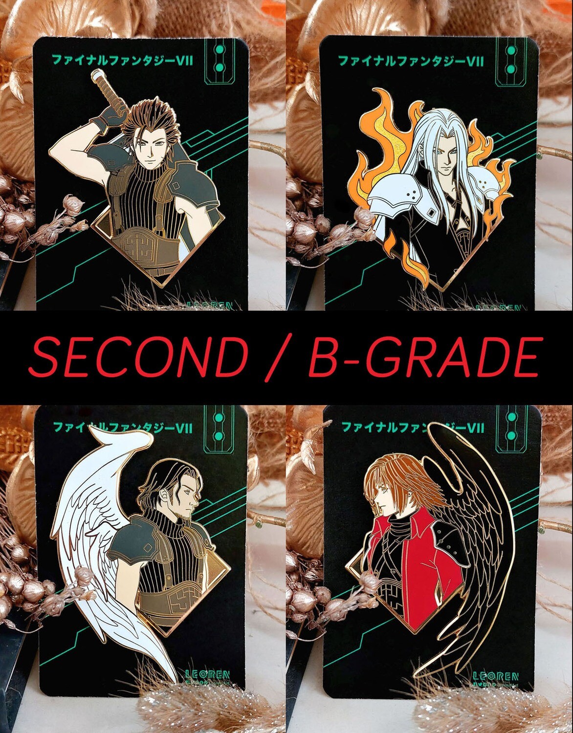 SECONDS / B-GRADE SALE - Final Fantasy Crisis Core / FFCC - Hard Enamel Pin