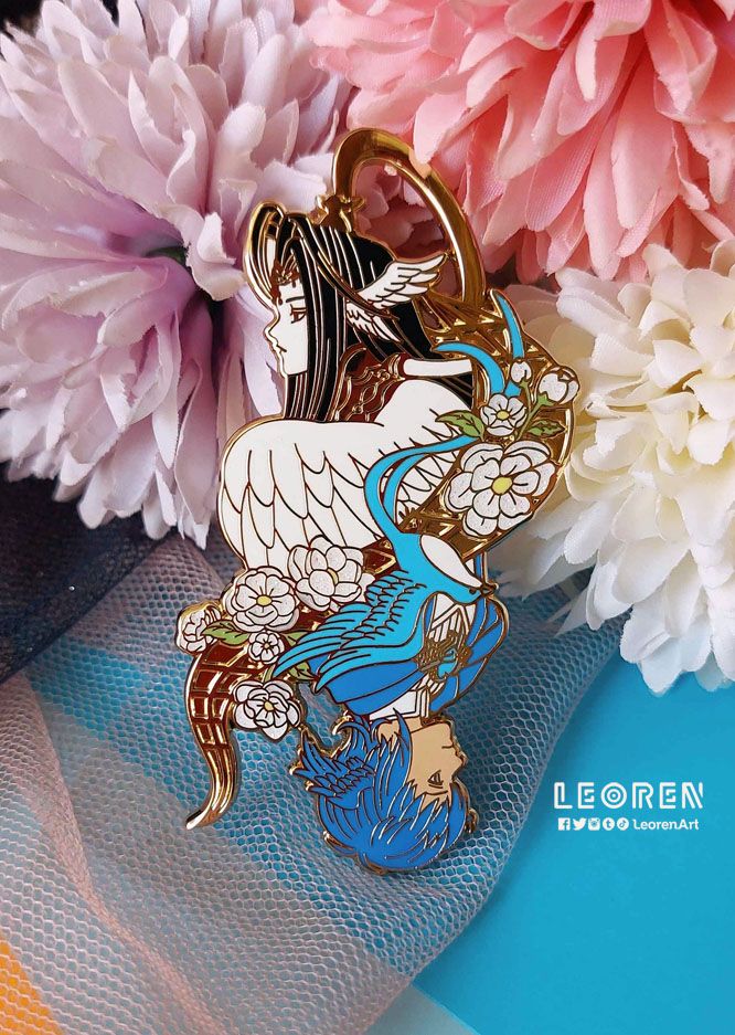 Final Fantasy XIV / FFXIV - Deluxe Meteion & Themis - Hard Enamel Pin