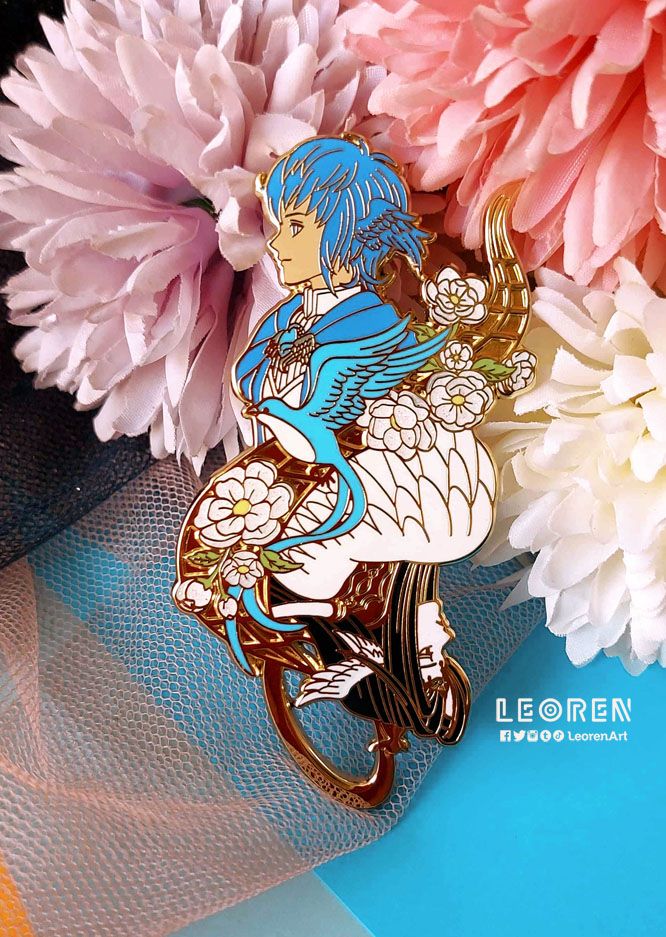 Final Fantasy XIV / FFXIV - Deluxe Meteion & Themis - Hard Enamel Pin