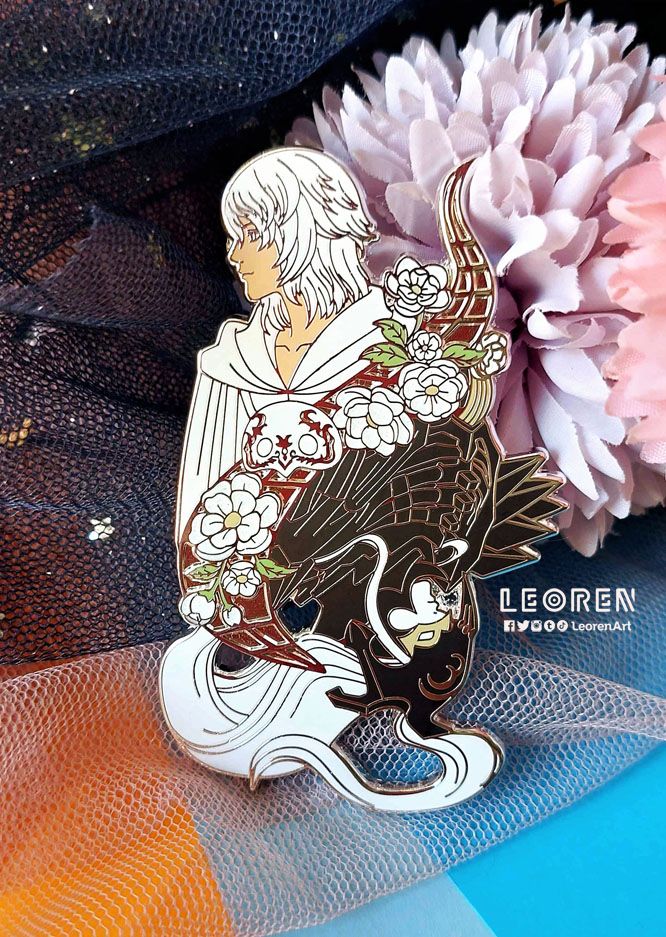 Final Fantasy XIV / FFXIV - Deluxe Meteion &amp; Themis - Hard Enamel Pin