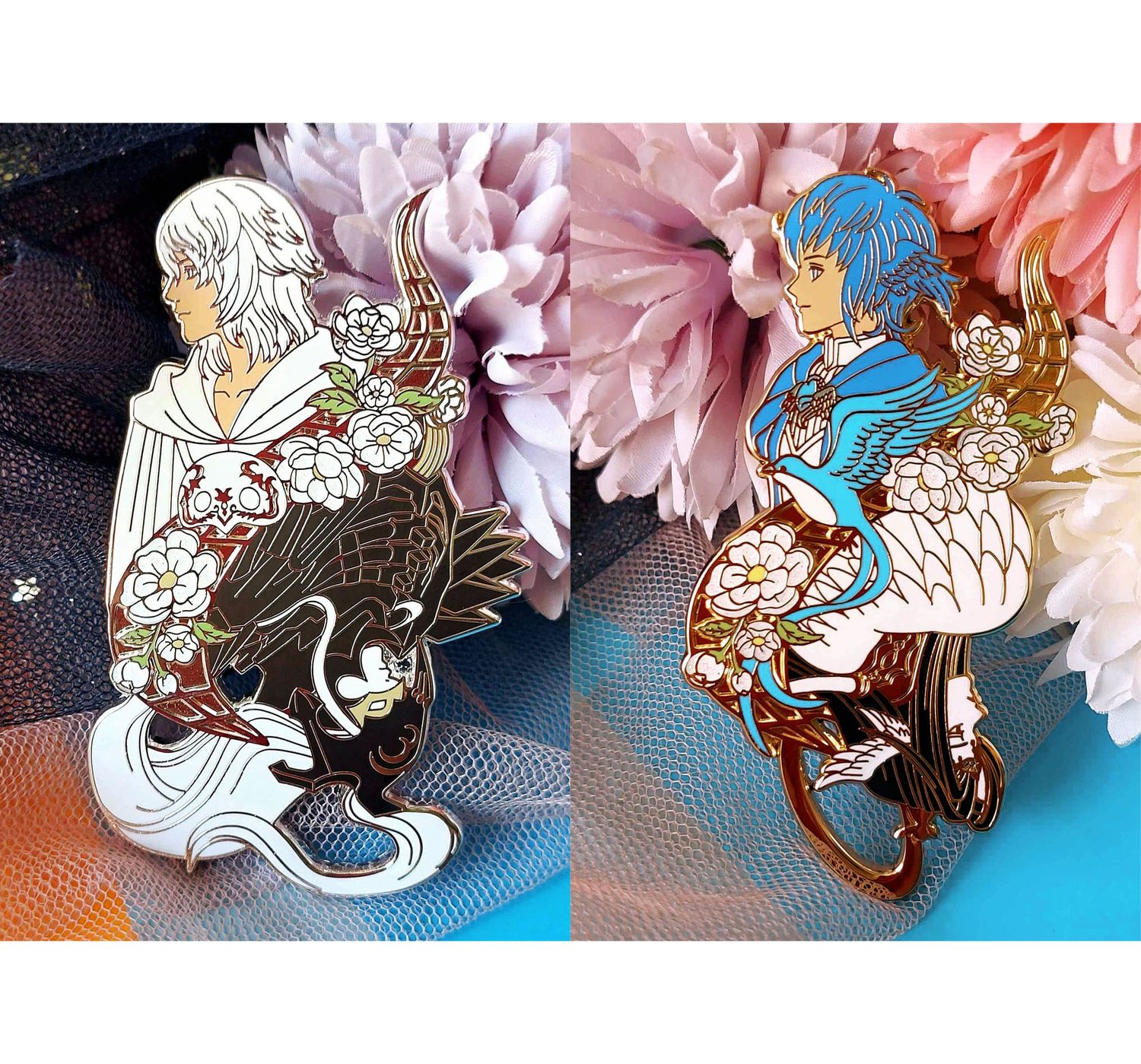 Final Fantasy XIV / FFXIV - Deluxe Meteion &amp; Themis - Hard Enamel Pin