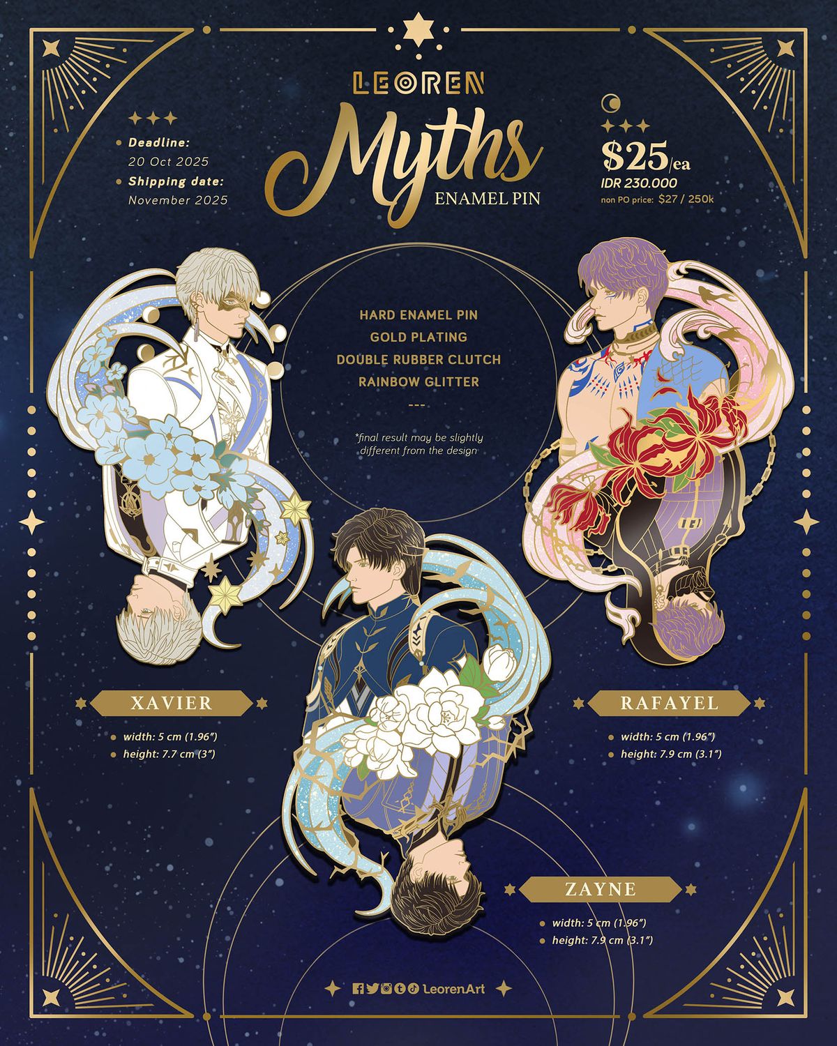 Love and Deepspace / LADS - Myths - Deluxe Hard Enamel Pin
