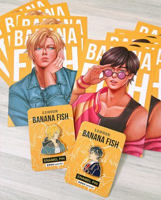 Banana Fish - Ash Lynx / Eiji Okumura - Hard Enamel Pin