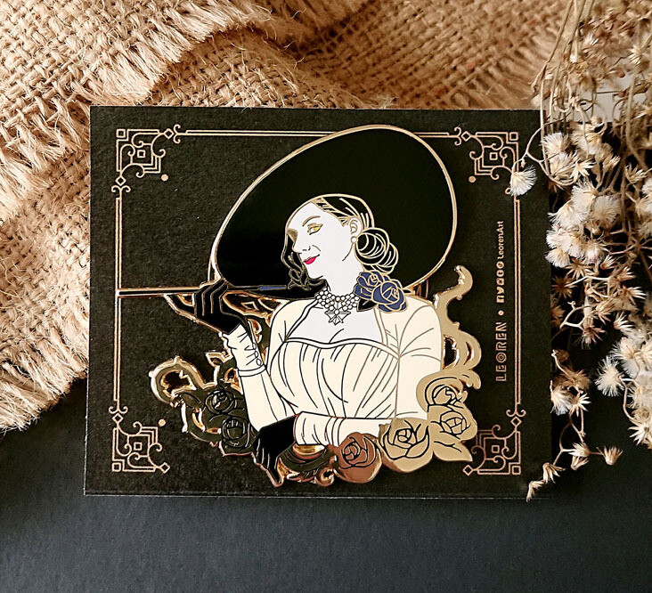 Resident Evil - Lady Dimitrescu - Big Hard Enamel Pin