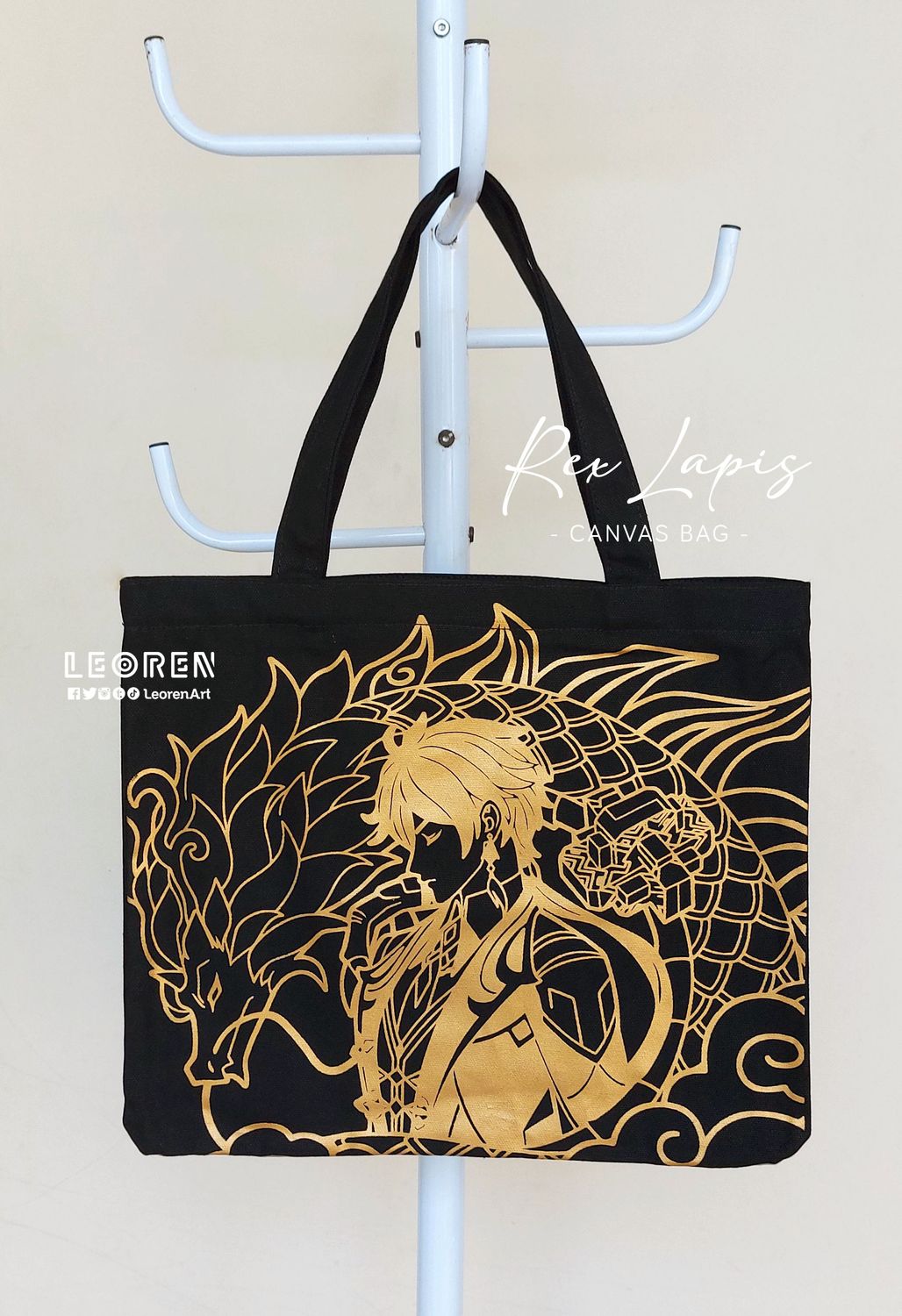 Genshin Impact - Rex Lapis / Zhongli Canvas Tote Bag