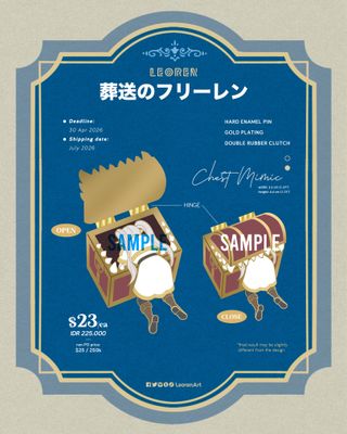 Frieren: Beyond Journey's End - Chest Mimic - Hard Enamel Pin