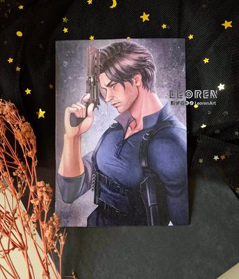 Resident Evil - Leon Kennedy - art print / poster