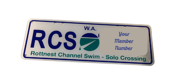 Rottnest Channel Swim - Licence Plate (Acrylic)