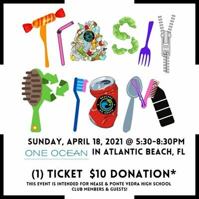 TRASHY PROM TICKET (1) Sunday, 4/18/21 5:30-8:30pm TRASHY PROM TICKET (1) Sunday, 4/18/21 5:30-8:30pm