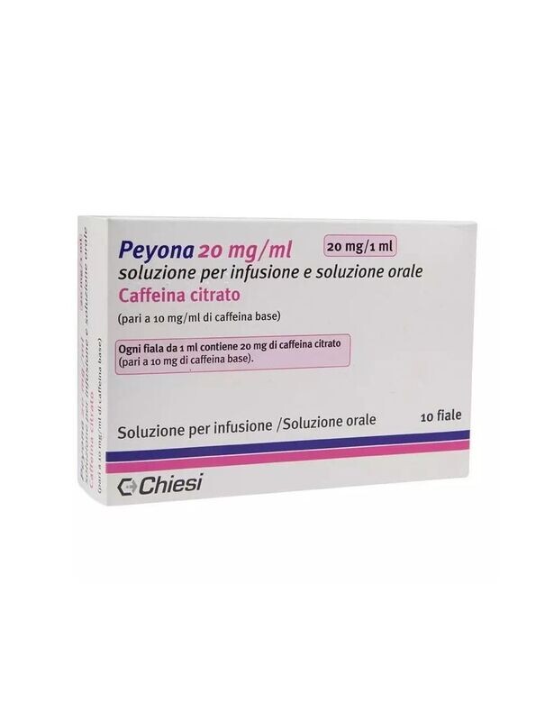 Peyona 20 mg / mL Caja Con 10 Frascos Ámpula De 1 mL