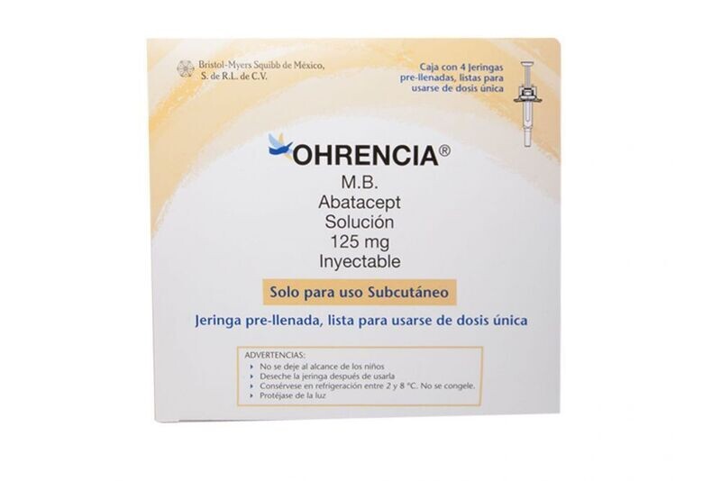 Ohrencia 125 mg Solución Inyectable 1 mL Con 4 Jeringas Prellenadas