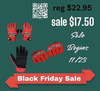 LOW INVENTORY 
VFR 2 MX gloves
On Sale Thru
Cyber Monday
Reg.$22.95