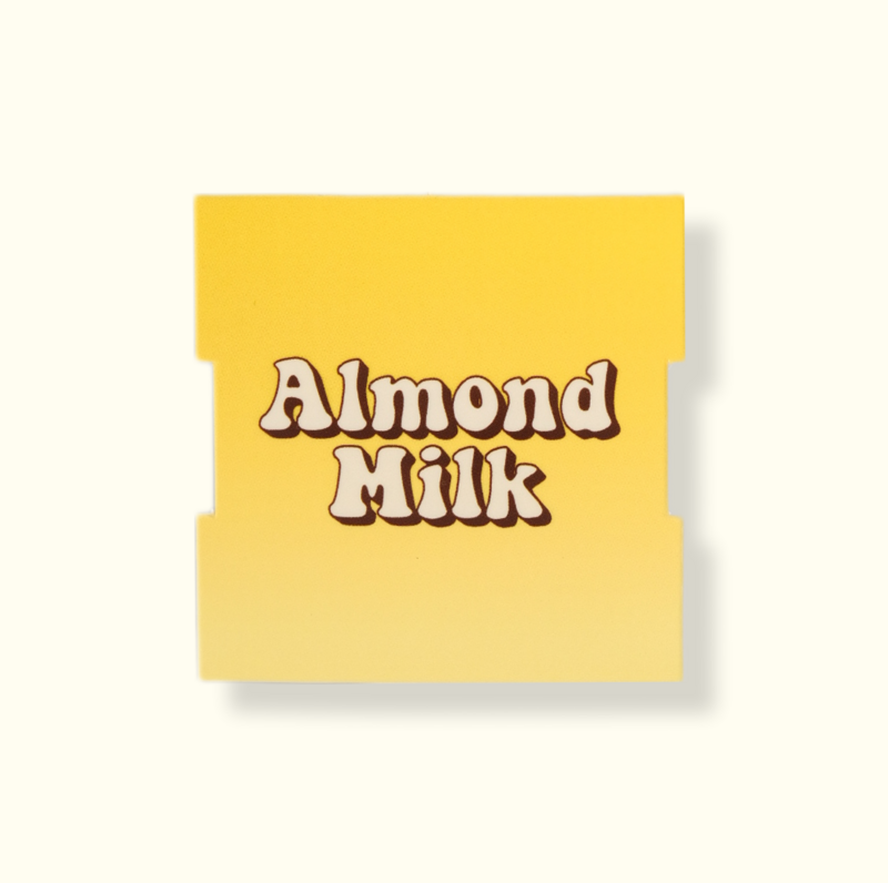 MILK DISPENSER LABEL (ALMOND) (ORDER PER UNIT)