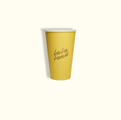 HOT CUPS (12OZ) (PASTEL YELLOW) (ORDER BY CASE)