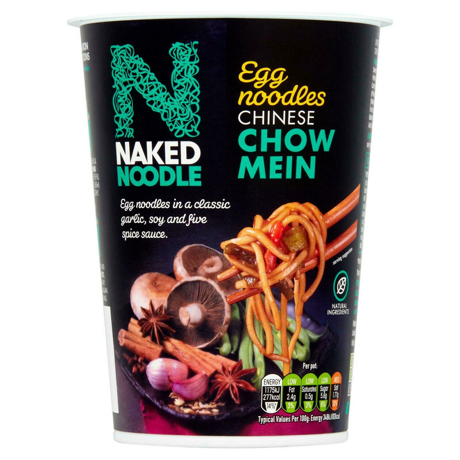 Naked Noodles Chow Mein Flavour - 12 Pack