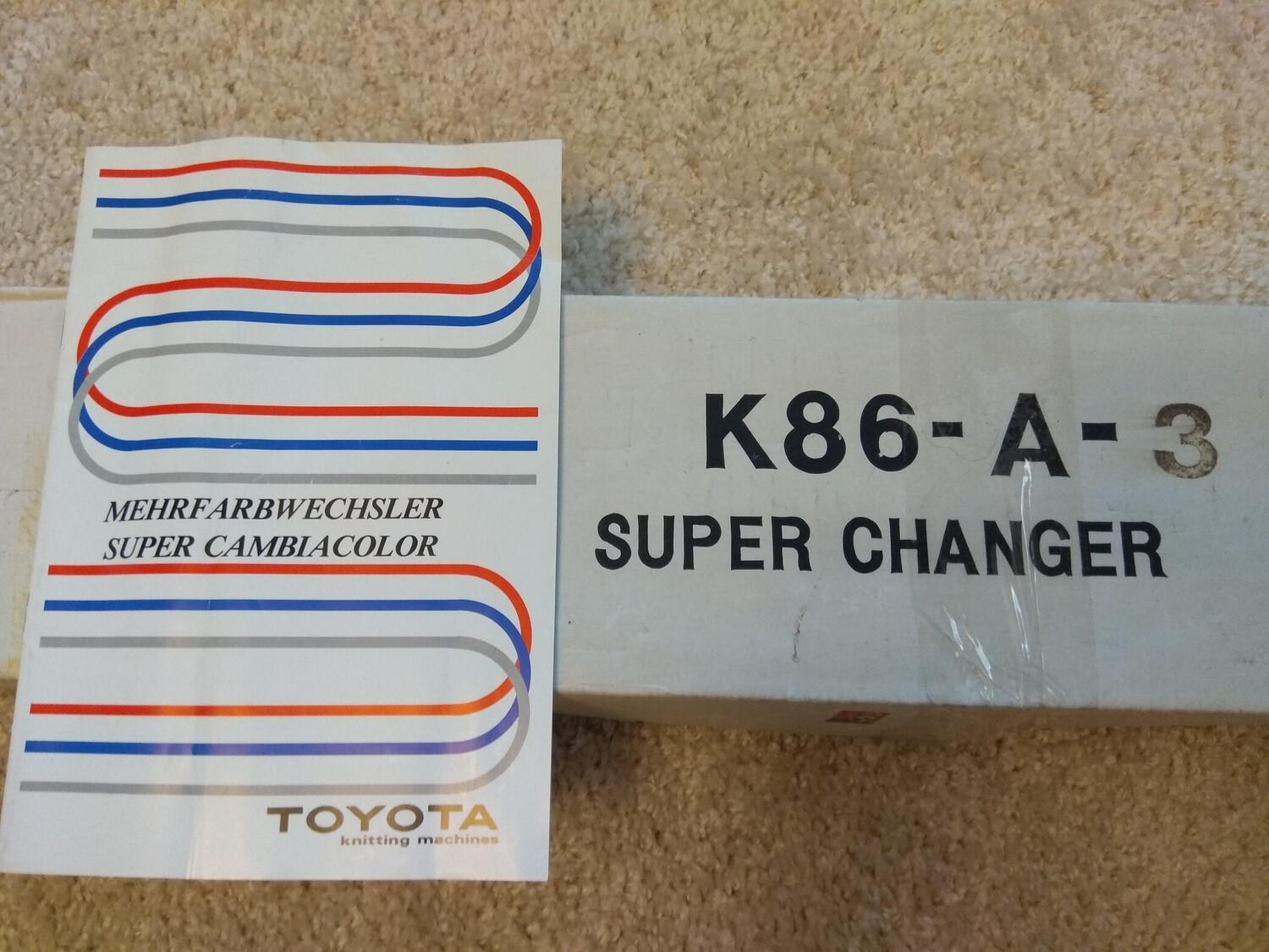 Toyota K-86 colour changer — Olga Schoon — вязальные машины и все для них