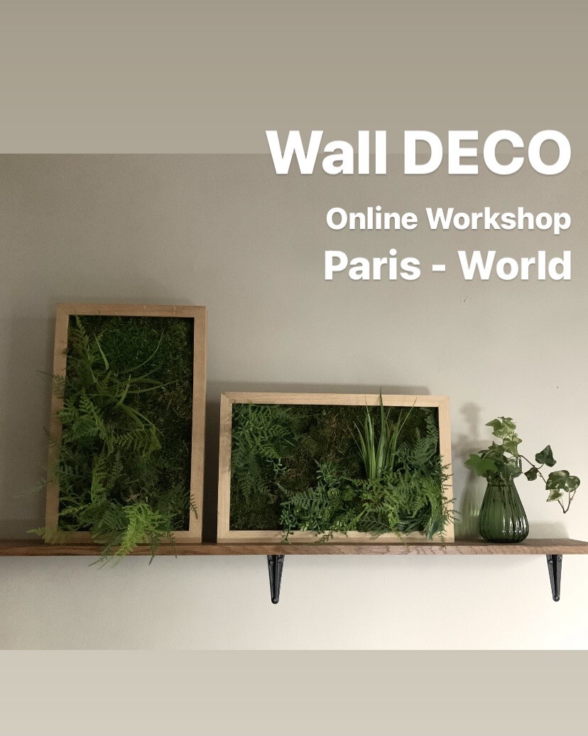 WS Online / 2021.Workshop "Green Wall DECO" ５月のウォールデコ