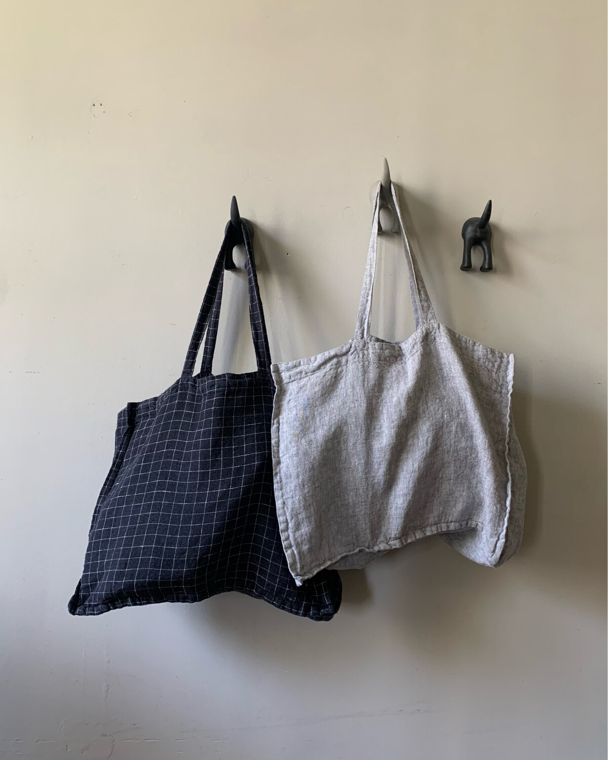 Washed Linen Bag / Medium Plus