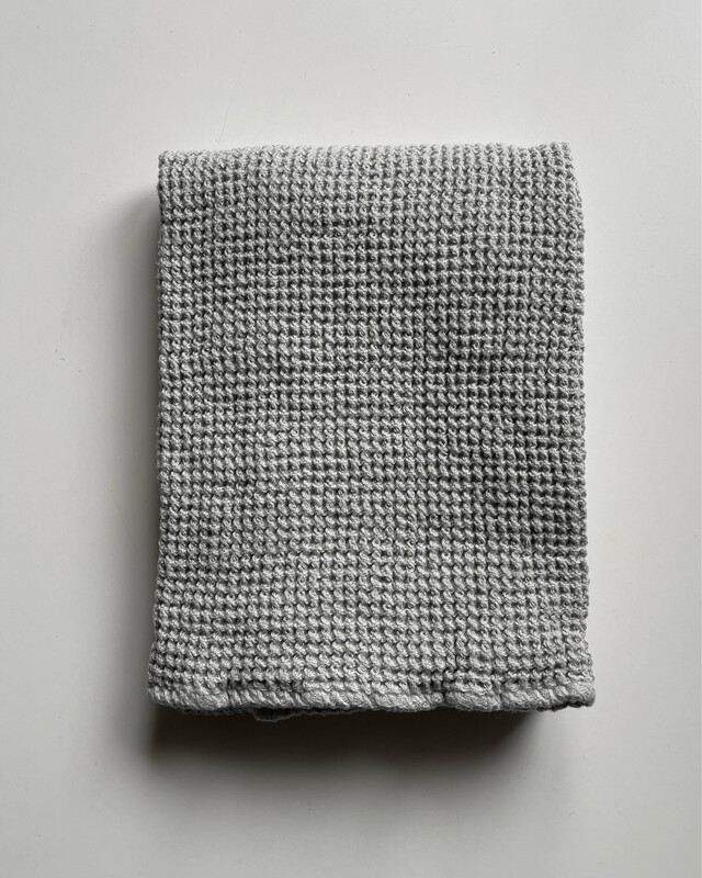 Washed Linen Waffle XL Bath Mat 50 x 80cm