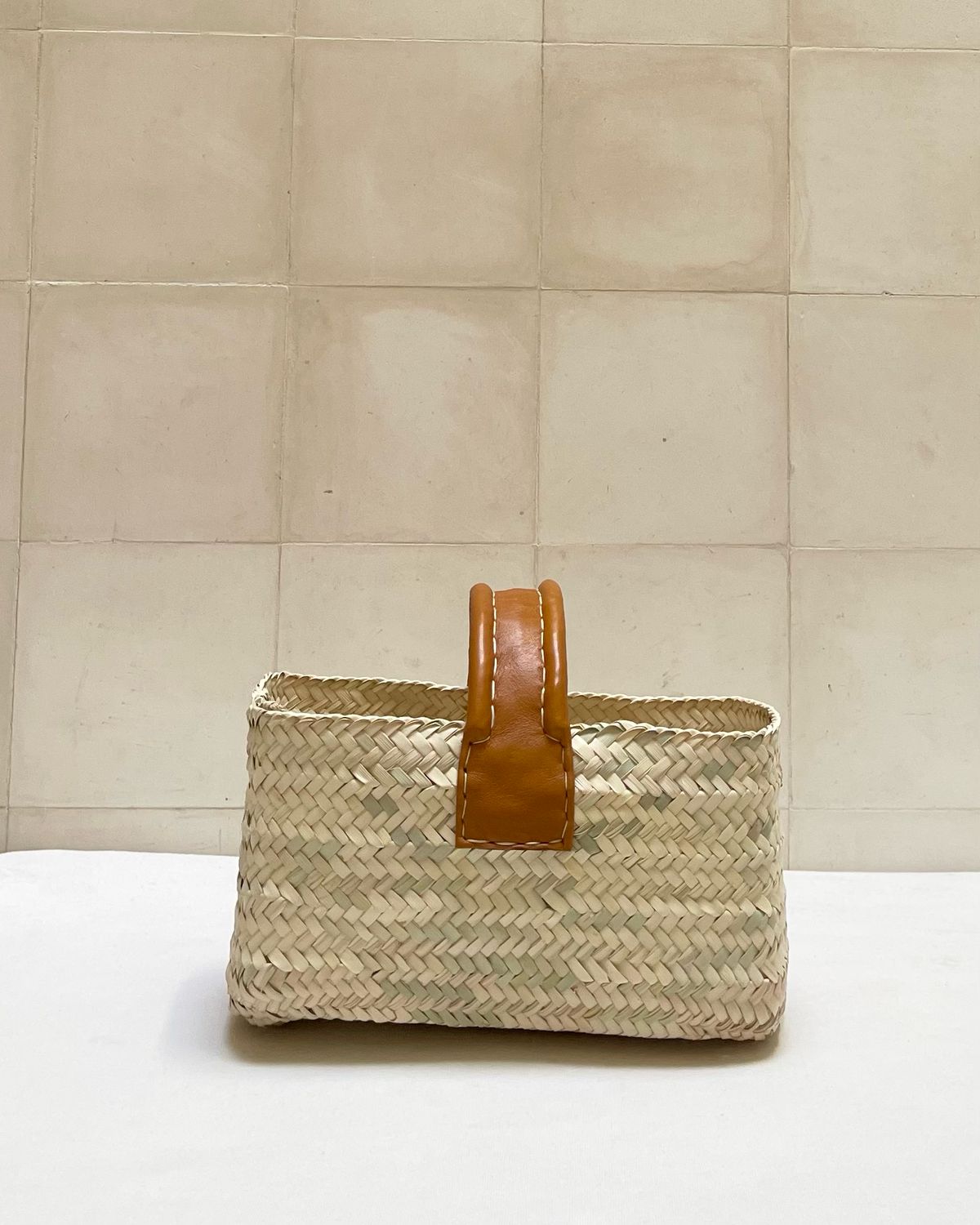 Panier 1 poignée / PT(小), Color: Camel