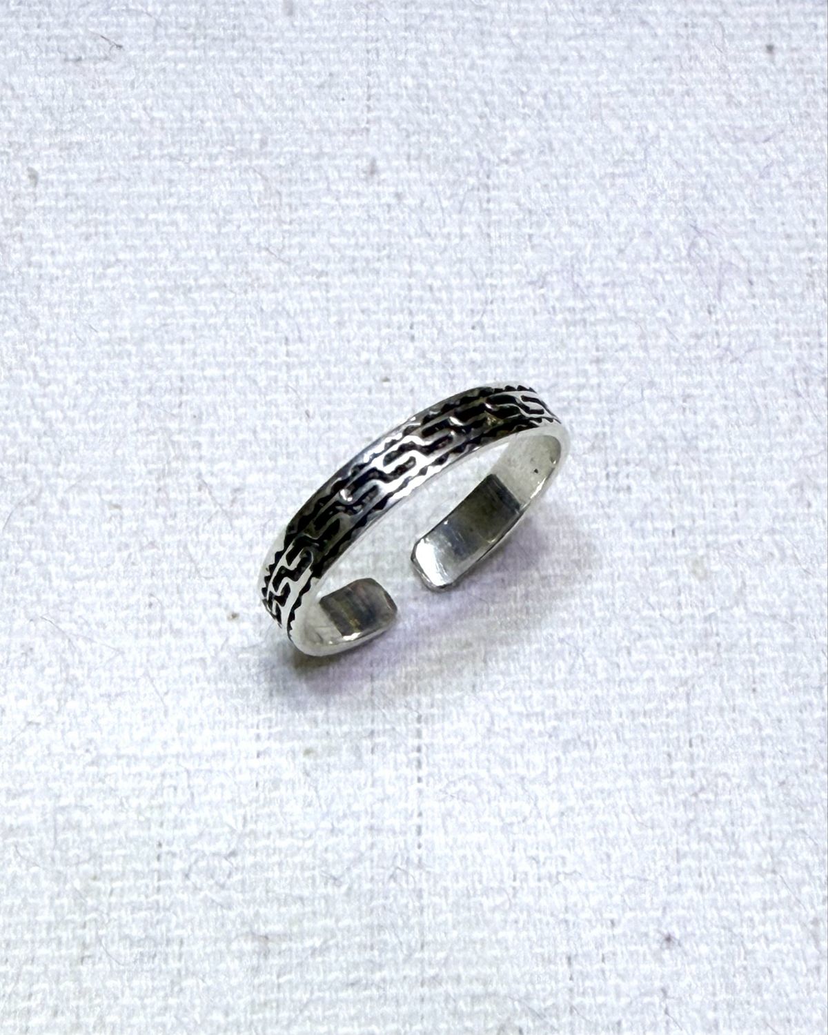 Touareg Silver Pinky Ring (フリーサイズ), Design: A