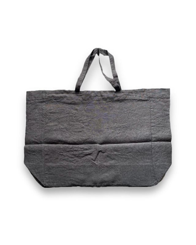 Washed Linen Bag Grand / Gris Orage