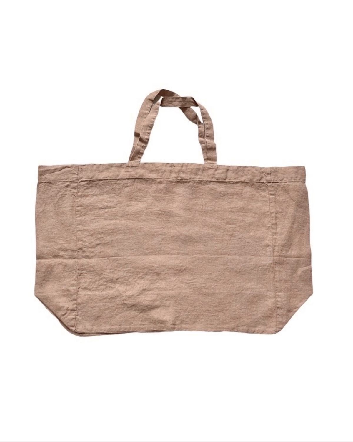 Washed Linen Bag Grand / Moka