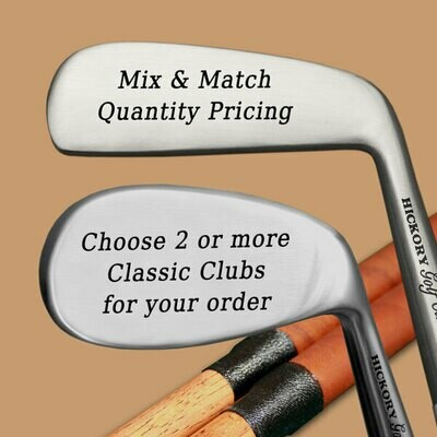 Mix and Match Engraved Classic Golf Clubs