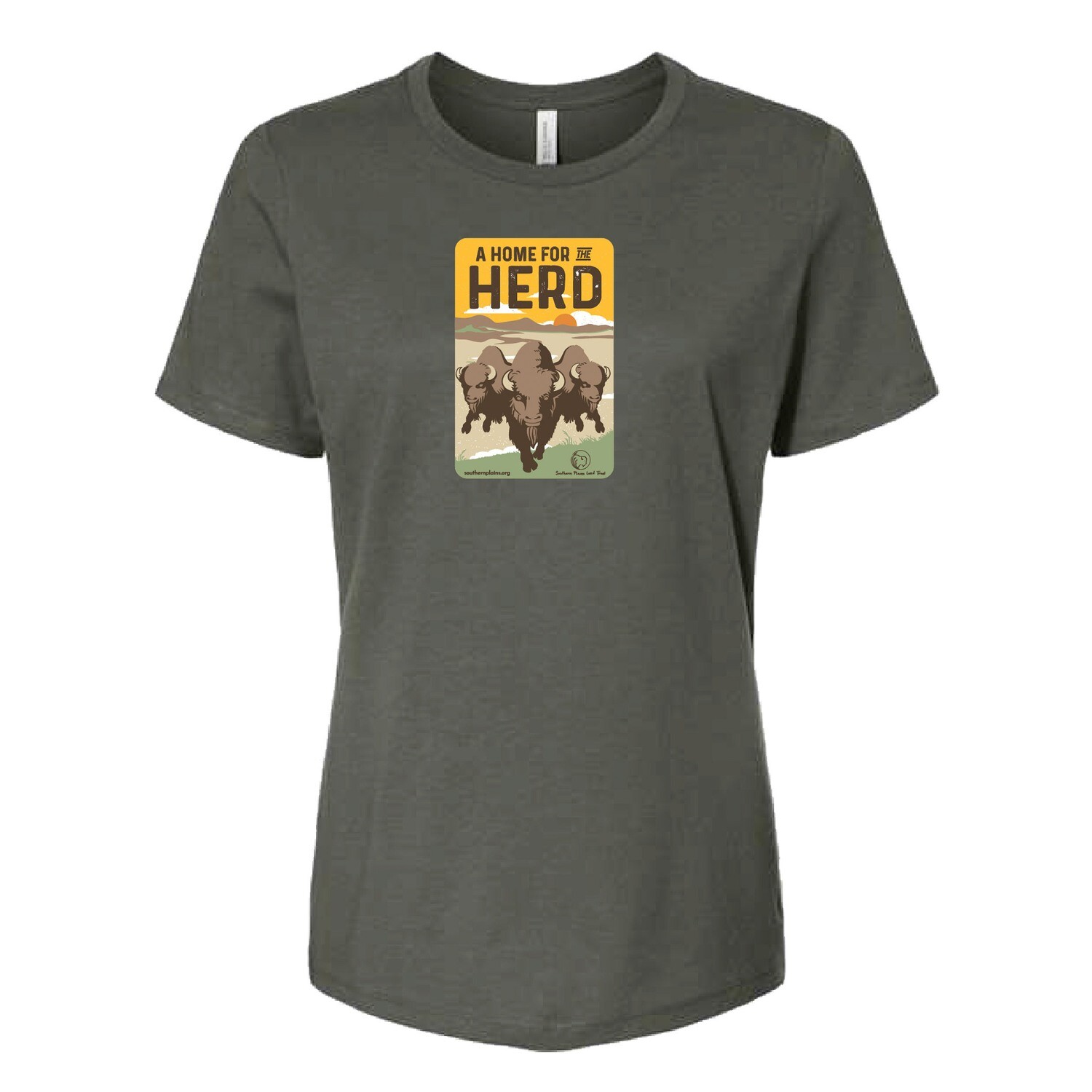 Unisex Bison T-shirt, Dark Brown
