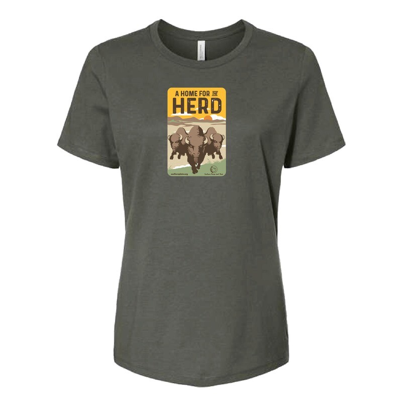 Unisex Bison T-shirt, Dark Brown