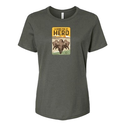 Unisex Bison T-shirt, Dark Brown