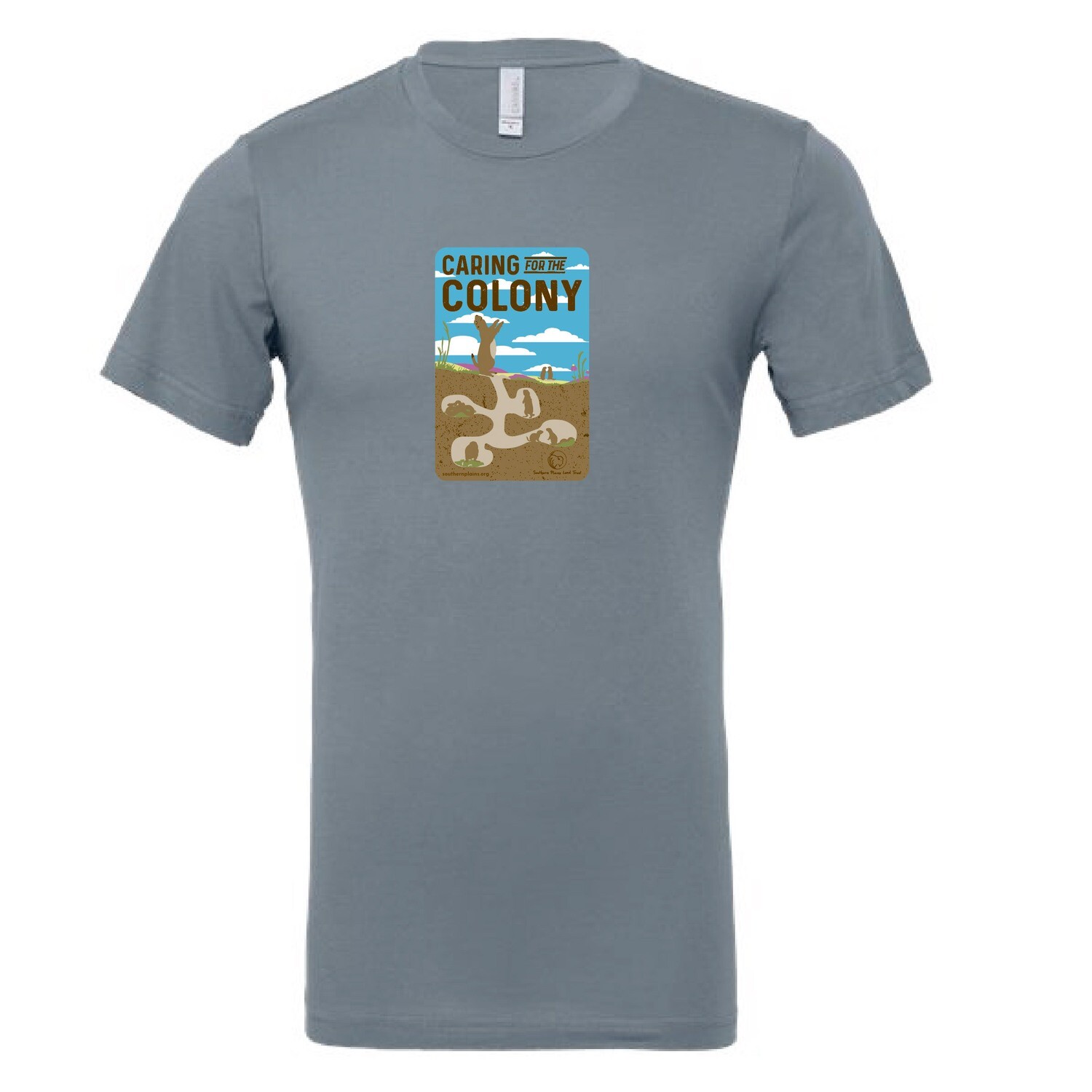 Unisex Prairie Dog T-shirt, Steel Blue