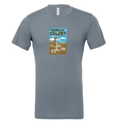 Unisex Prairie Dog T-shirt, Steel Blue