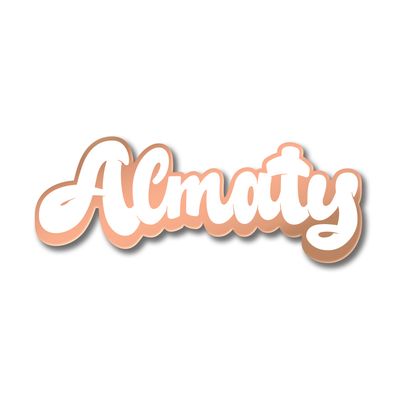 Значок «Almaty» rosegold