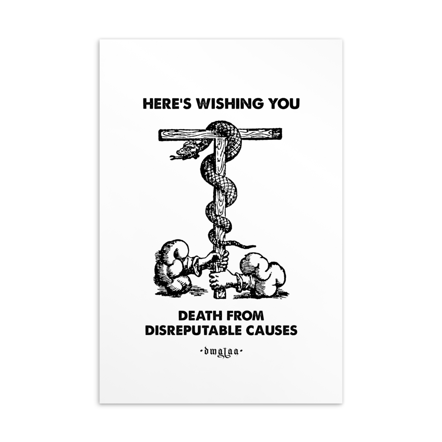 A Disreputable Greeting Postcard