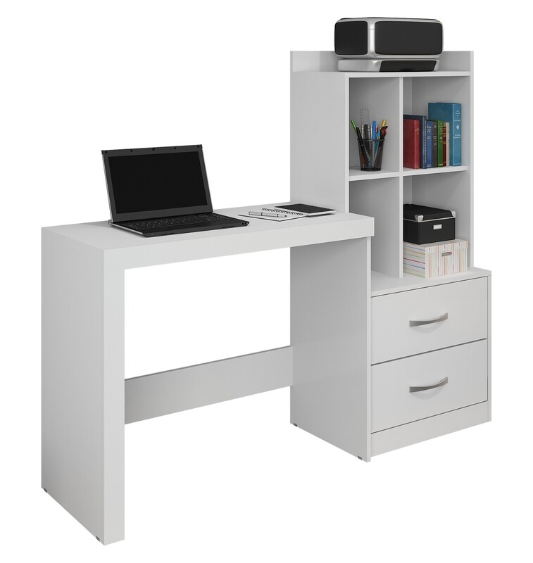 HOLLAND COMPLETE COMPUTER DESK WHITE