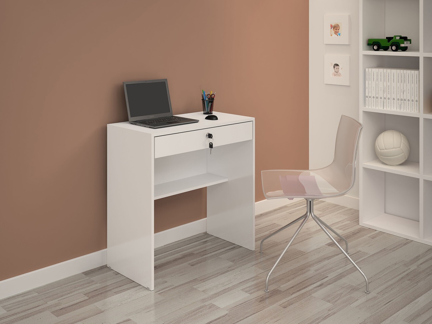 MANAGUA COMPUTER DESK WHITE